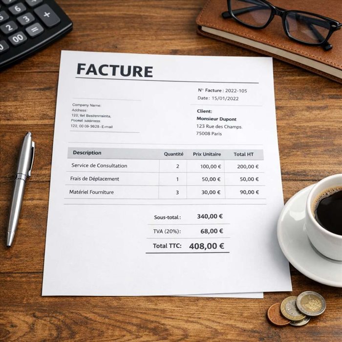 Calculer la TVA sur Facture