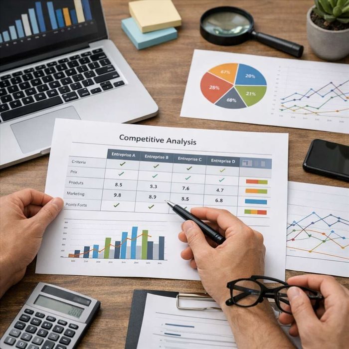 Tableau d’analyse concurrentielle : méthode simple pour mieux se démarquer