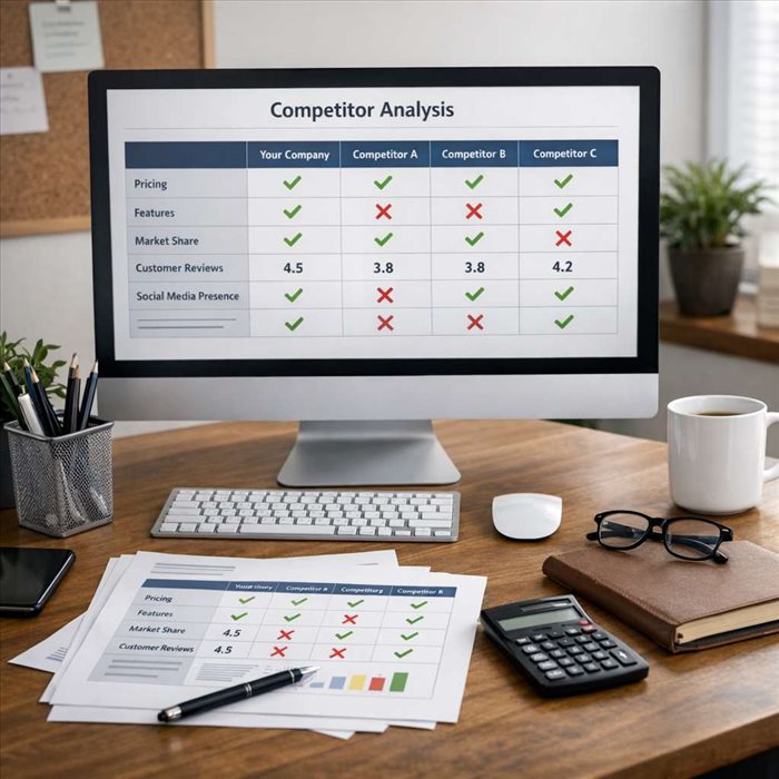 Tableau comparatif concurrence : méthode simple et efficace