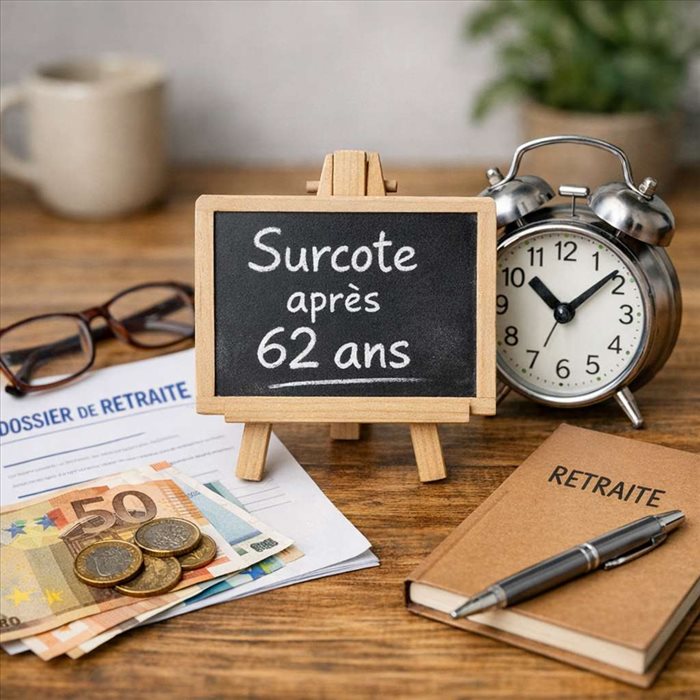 Surcote retraite après 62 ans : calcul, conditions et exemples