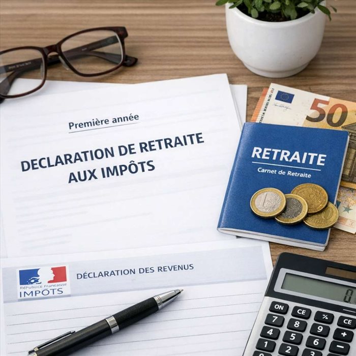 Comment déclarer sa retraite aux impôts la première année ?