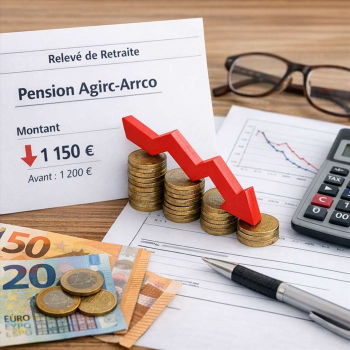 Pourquoi ma pension Agirc-Arrco baisse en janvier ?