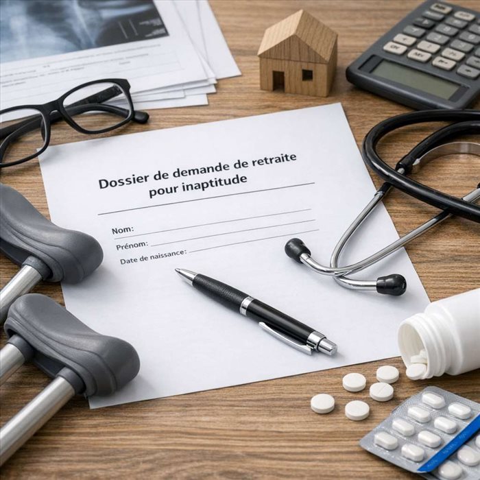 Retraite pour inaptitude au travail : droits, âge et calcul