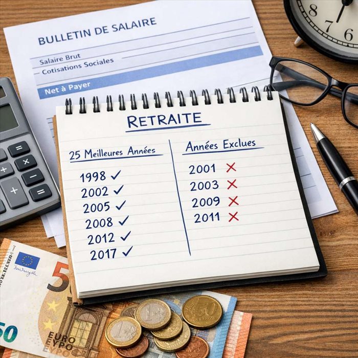 Pourquoi certaines années sont exclues des 25 meilleures années ?