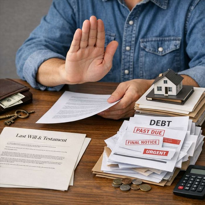 Refuser un héritage avec des dettes : vos options